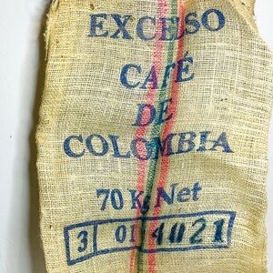 Colombian Coffee Burlap Sack